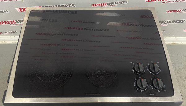 Used KitchenAid 30" Electric Cooktop KECC507KSS1 For Sale