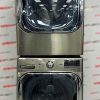 Used LG 29” Front Load Washer and Electric Dryer Stackable Set WM8000HVA DLEX8000V For Sale (1)