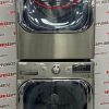 Used LG 29” Front Load Washer and Electric Dryer Stackable Set WM8000HVA DLEX8000V For Sale (3)