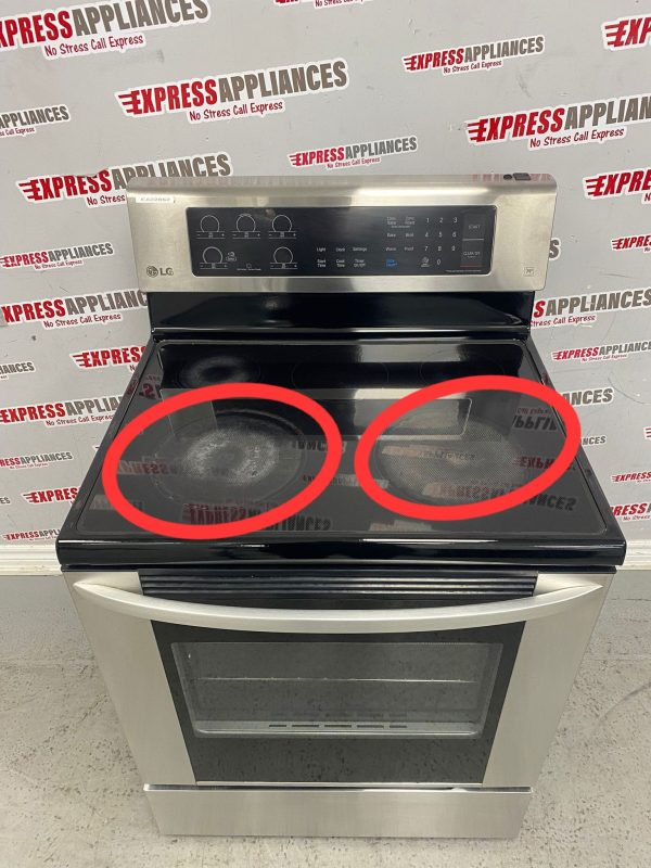 Used LG 30” Freestanding Glass Top Stove LRE3061ST  For Sale