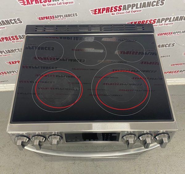 Used LG 30” Slide-In Glass Top Stove LSEL6335F/00 For Sale