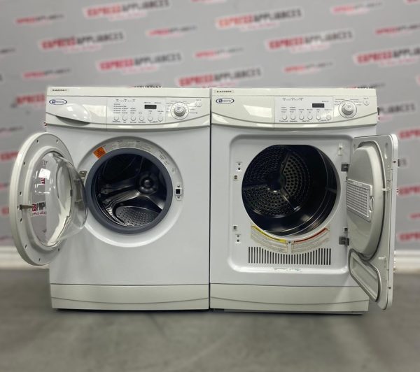 Used Maytag 24” Washer and Dryer Stackable Set MAH2400AWW MDE2400AZW For Sale