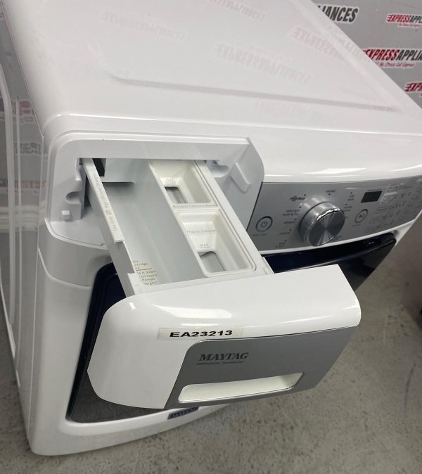 Used Maytag 27” Front Load Washing Machine MHW8200FW0 For Sale