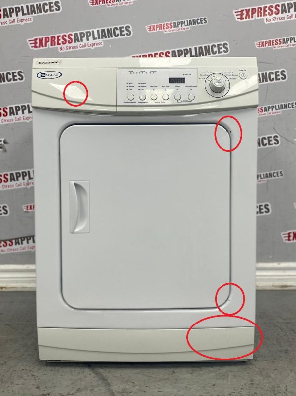 Used Maytag Electric Stackable 24” Dryer MDE2400AZW SKU: EA22960 For Sale