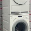 Used Miele 24” Front Load Washer and Ventless Dryer Stackable Set W1623 T7644C For Sale (8)