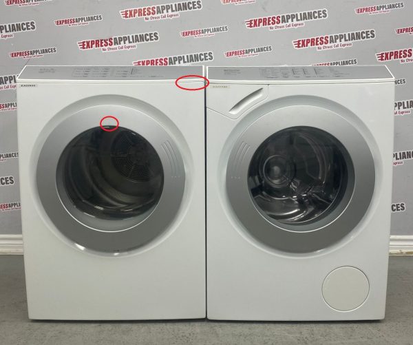 Used Miele 27” Front Load Washer and Electric Dryer Set W4800LC T9800 For Sale