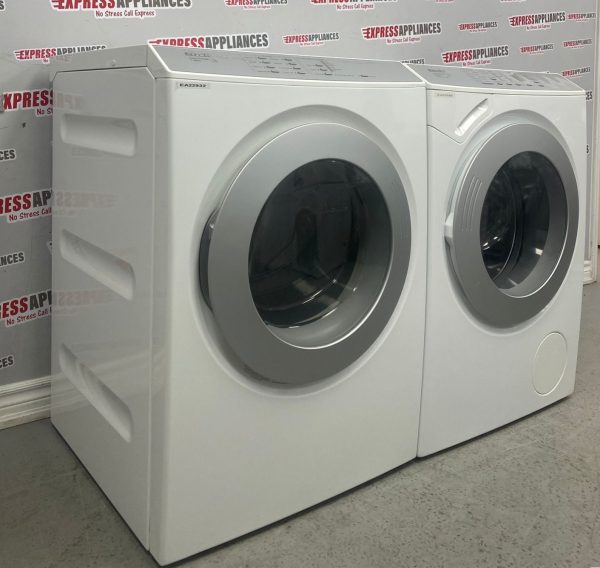 Used Miele 27” Front Load Washer and Electric Dryer Set W4800LC T9800 For Sale