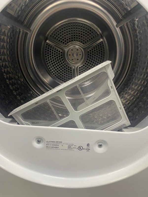 Used Samsung 24" Electric Stackable Dryer DV22K6800EW/AC SKU: EA23119 For Sale