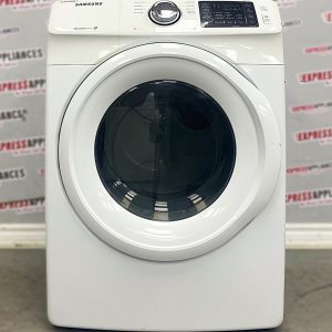 Used Samsung 27” Electric Stackable Dryer DV42H5000EW/AC SKU: RREA22681 For Sale