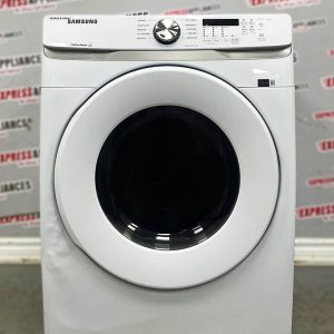 Used Samsung 27” Electric Stackable Dryer DVE45T6005W/AC For Sale