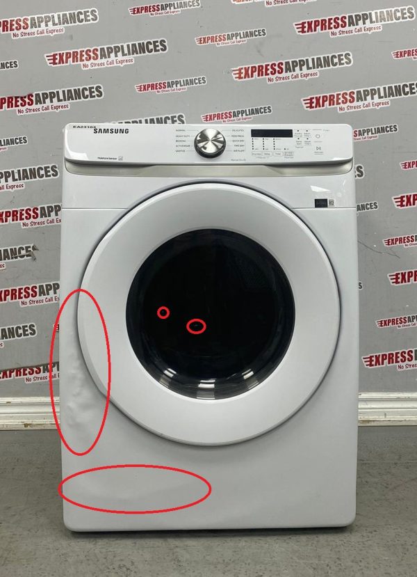 Used Samsung 27” Electric Stackable Dryer DVE45T6005W/AC For Sale