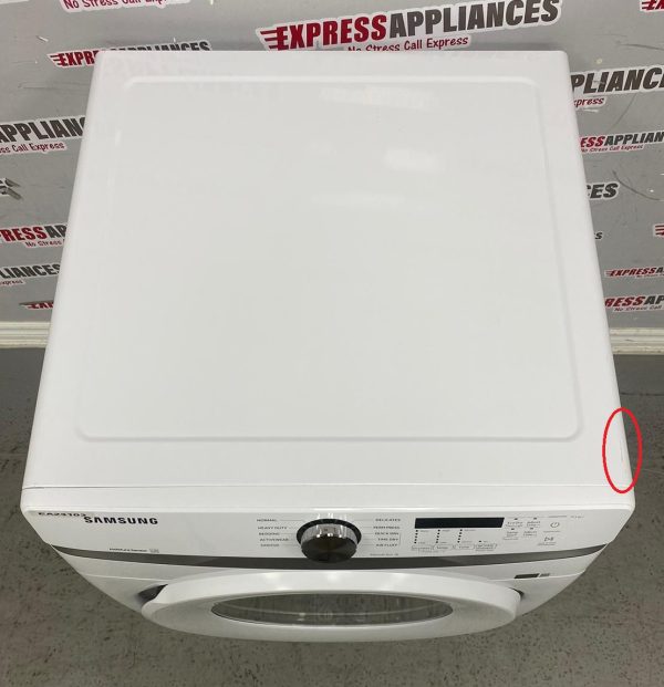 Used Samsung 27” Electric Stackable Dryer DVE45T6005W/AC For Sale