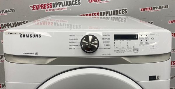 Used Samsung 27” Electric Stackable Dryer DVE45T6005W/AC For Sale