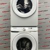 Used Samsung 27” Front Load Washing Machine and Electric Stackable Dryer Set WF45T6000AWA5 DVE45T6005WAC (6)