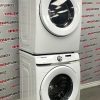 Used Samsung 27” Front Load Washing Machine and Electric Stackable Dryer Set WF45T6000AWA5 DVE45T6005WAC (8)