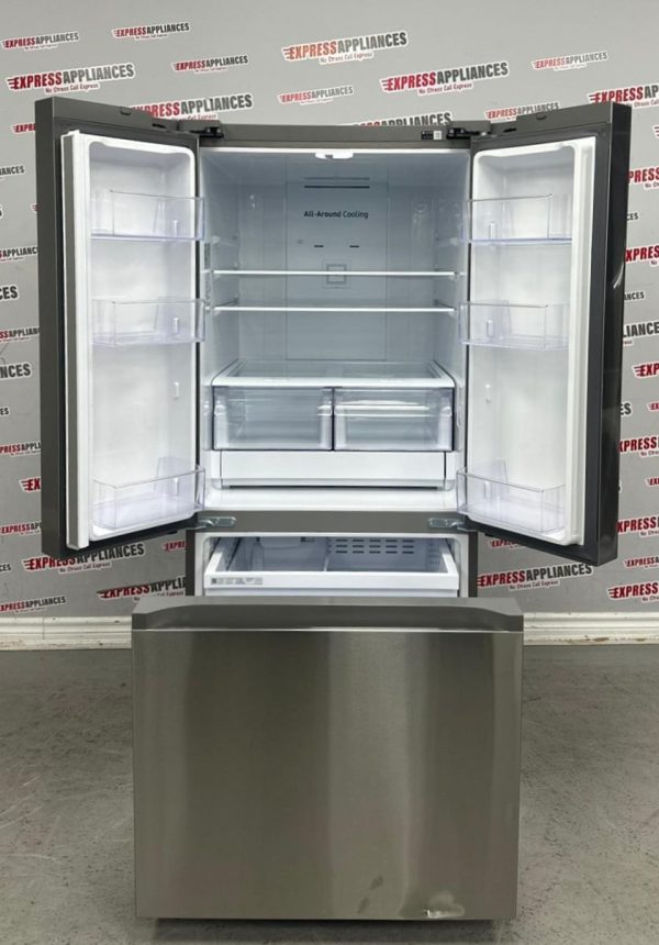 Used Samsung 30” French Door Refrigerator RF22A4111SR For Sale