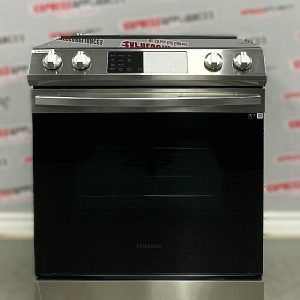 Used Samsung 30” Slide-In Glass Top Stove NE63T8311SS/AC For Sale