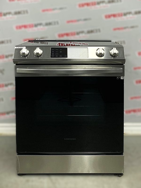 Used Samsung 30” Slide-In Glass Top Stove NE63T8311SS/AC For Sale