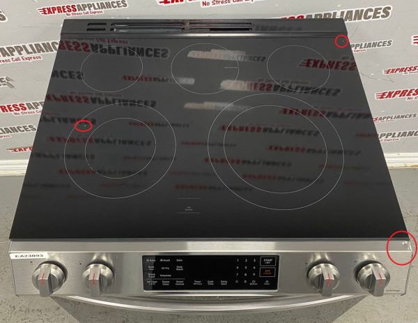 Used Samsung 30” Slide-In Glass Top Stove NE63T8311SS/AC For Sale