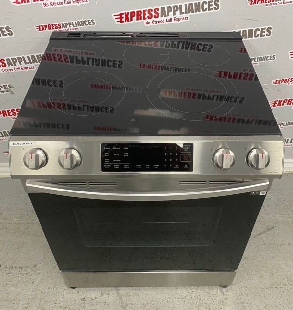 Used Samsung 30” Slide-In Glass Top Stove NE63T8311SS/AC For Sale