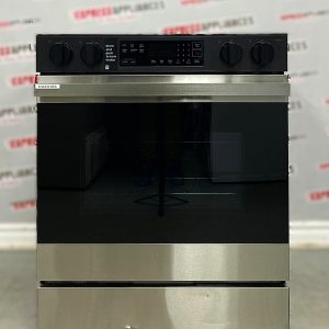 Used Samsung 30” Slide-In Glass Top Stove NSE6DG8100SRAC For Sale