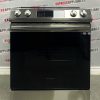 Used Samsung 30” Slide in Electric Glass Top Stove NE63A8315SSAC For Sale (1)