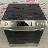 Used Samsung 30” Slide in Electric Glass Top Stove NE63A8315SSAC For Sale (8)