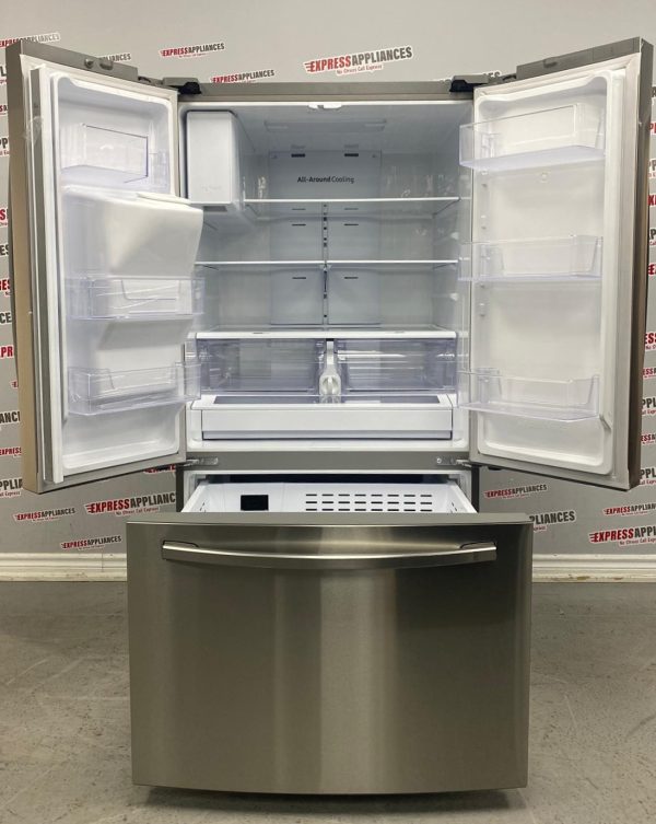 Used Samsung 36” French Door Refrigerator RF27T5501SR For Sale