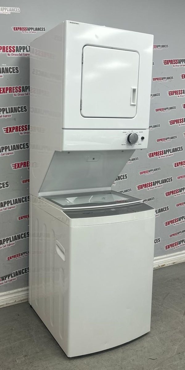 Used Whirlpool 24” Laundry Center Washer and Dryer YWET4024HW0 For Sale