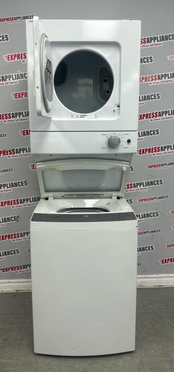 Used Whirlpool 24” Laundry Center Washer and Dryer YWET4024HW0 For Sale