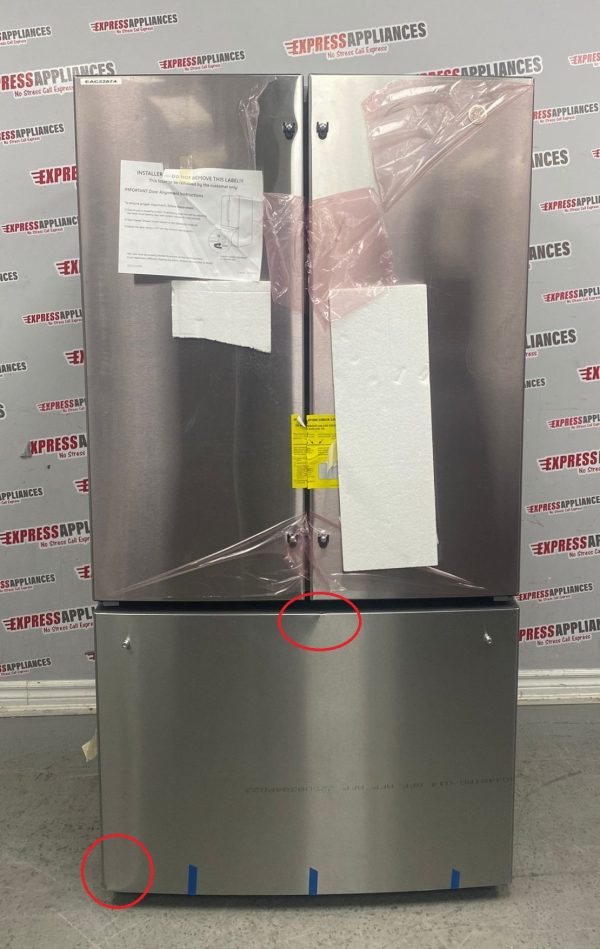 Open Box GE 36” French Door Refrigerator GNE27JYMXFFS For Sale