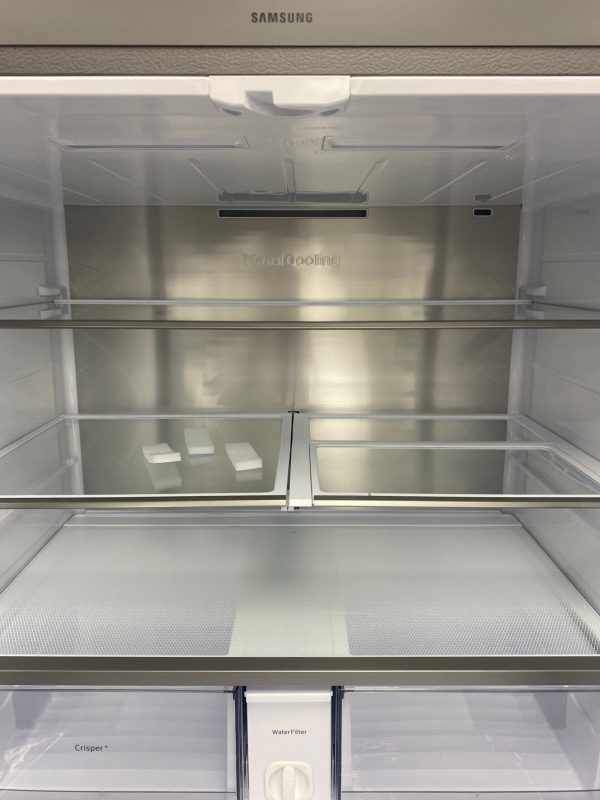 Open Box Samsung 36” French Door Panel Ready Refrigerator RF29BB89008MAC For Sale