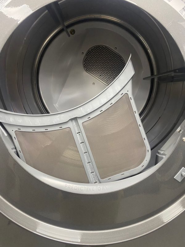 Used Electrolux 27” Front Load Washer and Electric Dryer Stackable Set EFLS527UTT2 EFMC627UTT2 For Sale