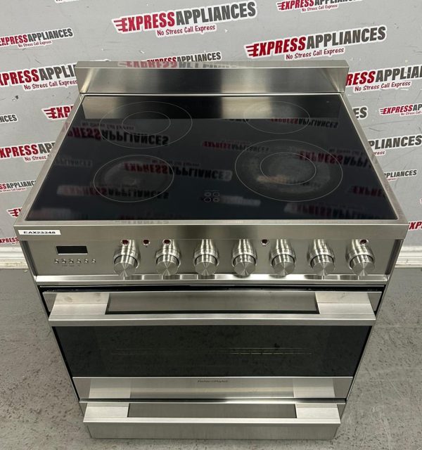 Used Fisher&Paykel 30” Slide-In Glass Top Stove OR30SDPWSX1 For Sale