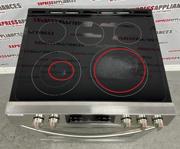 Used Frigidaire 30” Slide-In Glass Top Stove CFEH3054USC For Sale