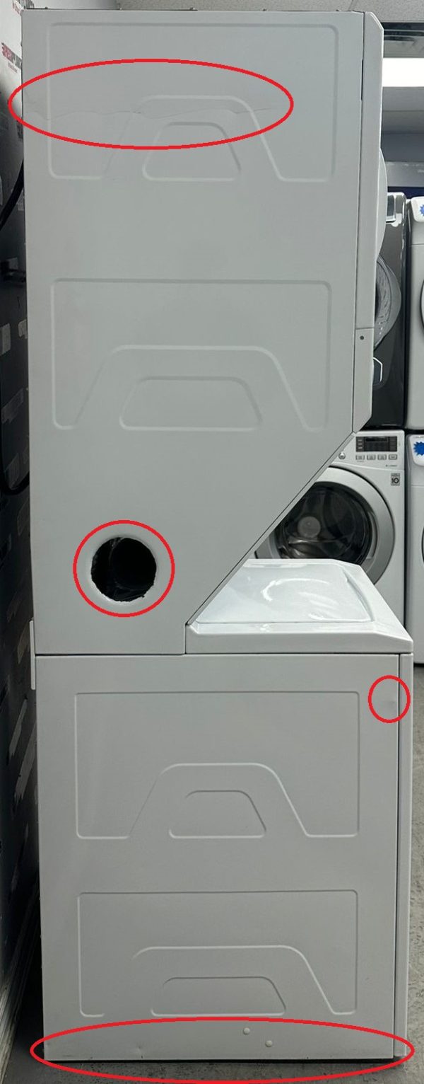 Used GE 24” Laundry Center Washer and Dryer GUAP240EM5WW For Sale