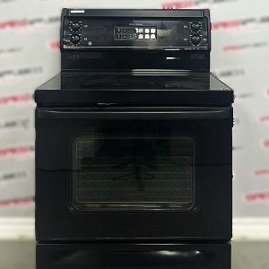 Used GE 30” Freestanding Glass Top Stove GRSR3920ZBB 3 For Sale (1)