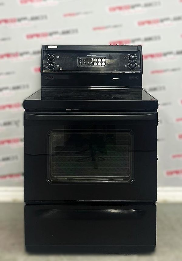 Used GE 30” Freestanding Glass Top Stove GRSR3920ZBB-3 For Sale