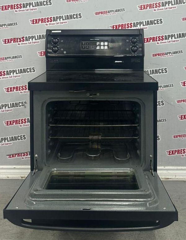 Used GE 30” Freestanding Glass Top Stove GRSR3920ZBB-3 For Sale