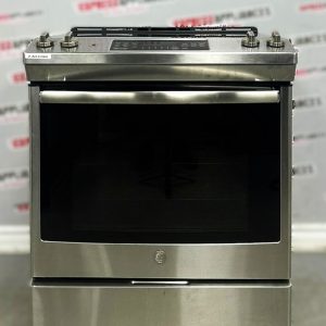 Used GE 30” Slide-In Glass Top Stove JCS830SM3SS For Sale