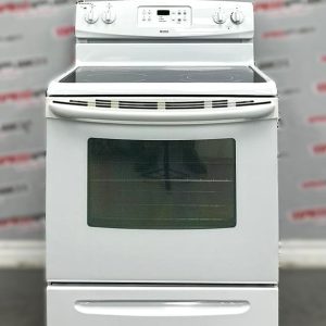 Used Whirlpool 30” Freestanding Glass Top Stove WERP4120SQ0 For Sale