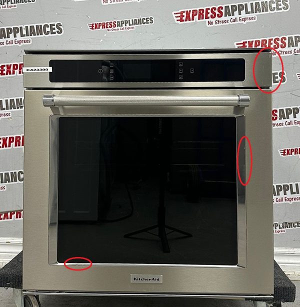 Used KitchenAid 24” Single Wall Oven KOSC104FSS00 For Sale