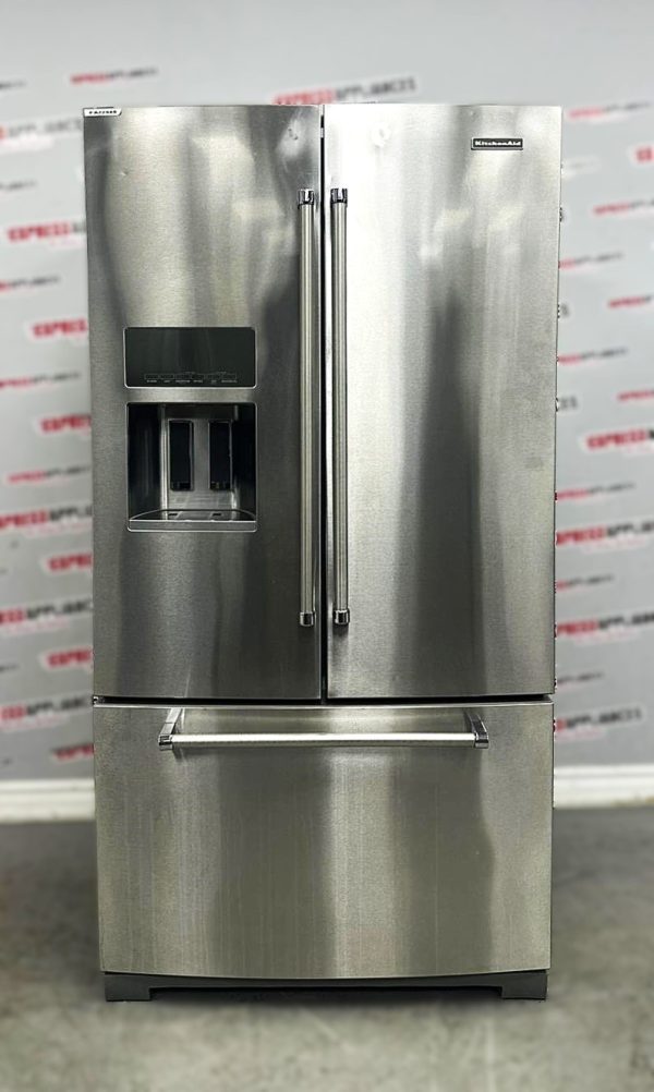 Used KitchenAid 36” French Door Refrigerator KFIS29PBMS00 For Sale