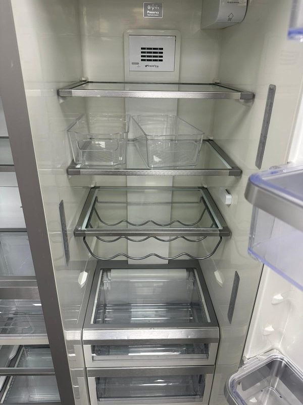 Used KitchenAid 36” Side-By-Side Refrigerator KRSC503ESS00 For Sale