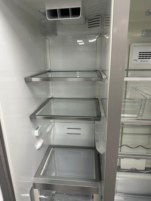 Used KitchenAid 36” Side-By-Side Refrigerator KRSC503ESS00 For Sale