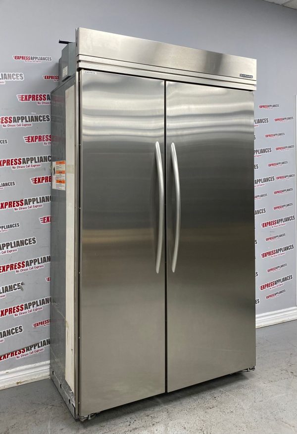 Used KitchenAid 48” Side-by-Side Built-In Refrigerator KSSC48MHS00 For Sale