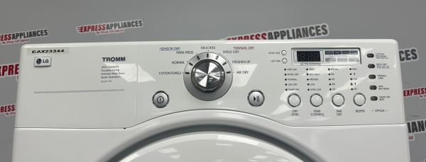 Used LG 27” Front Load Washer and Electric Dryer Stackable Set WM2077CW DLE3777W For Sale