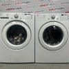 Used LG 27” Front Load Washer and Electric Dryer Stackable Set WM2077CW DLE3777W For Sale (2)