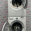 Used LG 27” Front Load Washer and Electric Dryer Stackable Set WM2077CW DLE3777W For Sale (7)