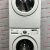 Used LG 27” Front Load Washing Machine and Electric Dryer Stackable Set WM2077CW DLE3777W For Sale (1)